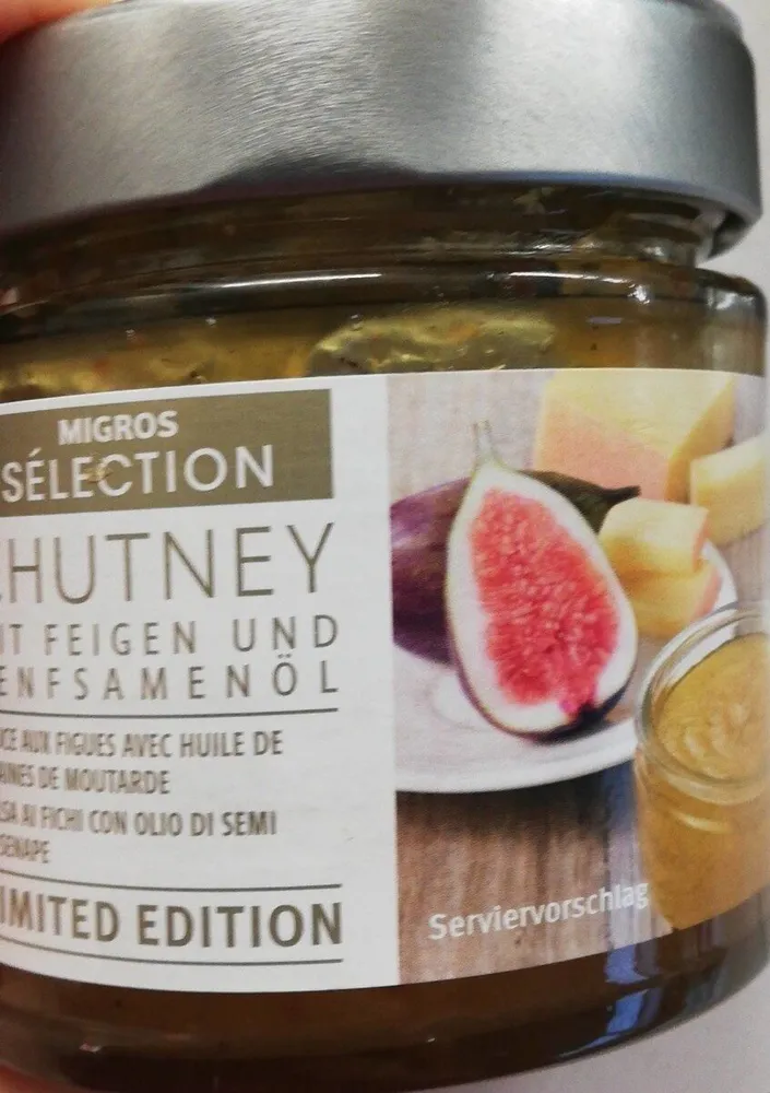 Chutney Feigen und Senfsamenoel