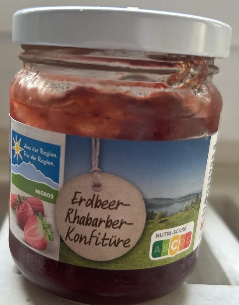 Erdbeer Rhabarber Konfitüre