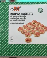 MINI PIZZA MARGHERITA avec tomates et mozzarella