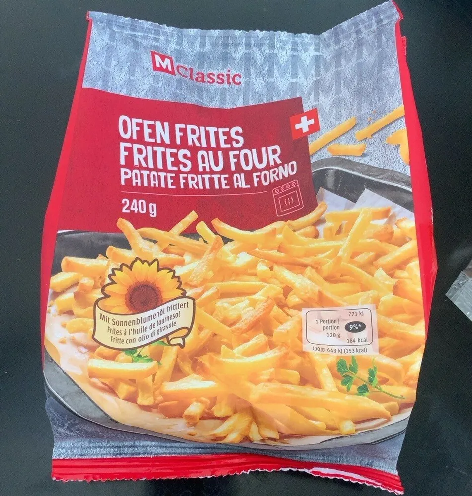 Frites au four