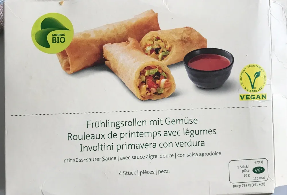 Rouleaux de printemps avec legumes