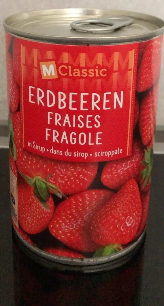 Fraises dans du sirop