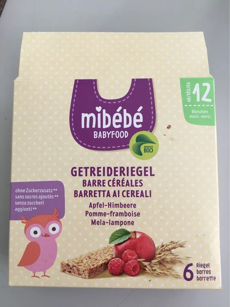 Getreideriegel minibébé barre cereales