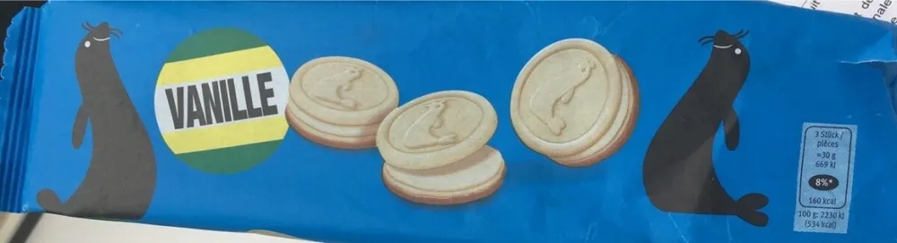 Biscuits Mit Vanille-crèmefüllung