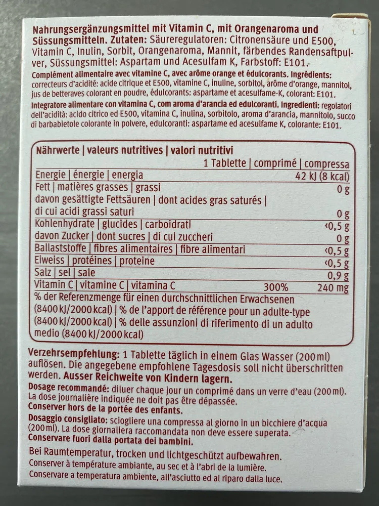 Actilife vitamin C