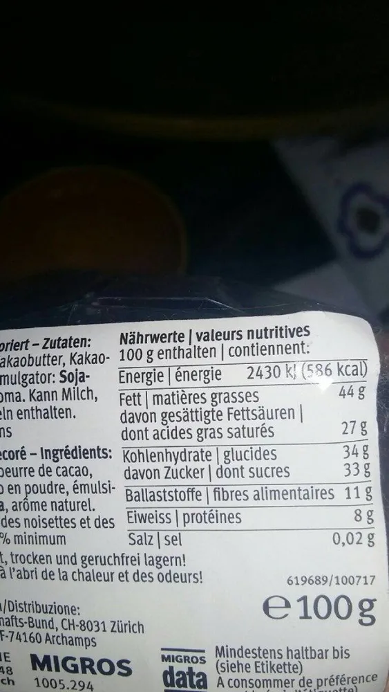 Chocolat extra noir