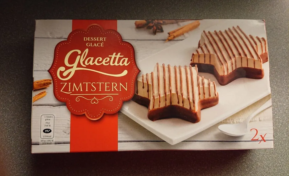 Dessert glacé Glacetta Zimtstern