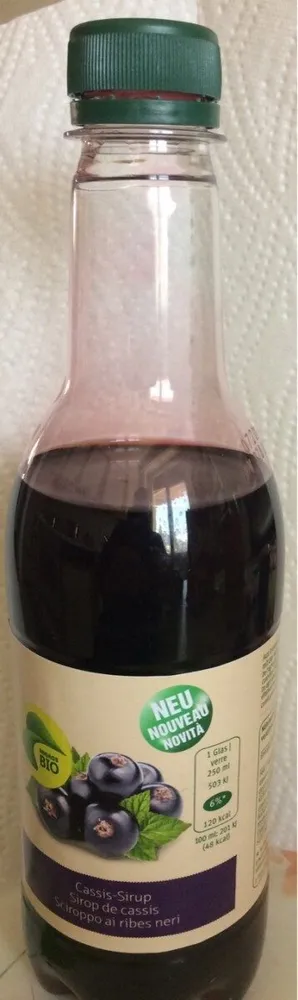 Sirop de cassis bio