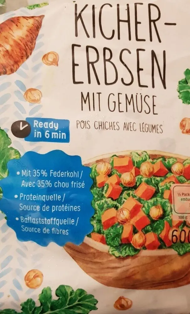 Kicher-Erbsen avec pois chiches