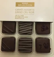 Carrés assortis grand cru noir