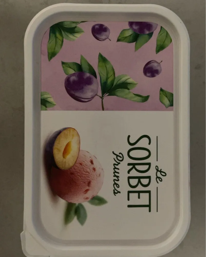 Le sorbet prunes