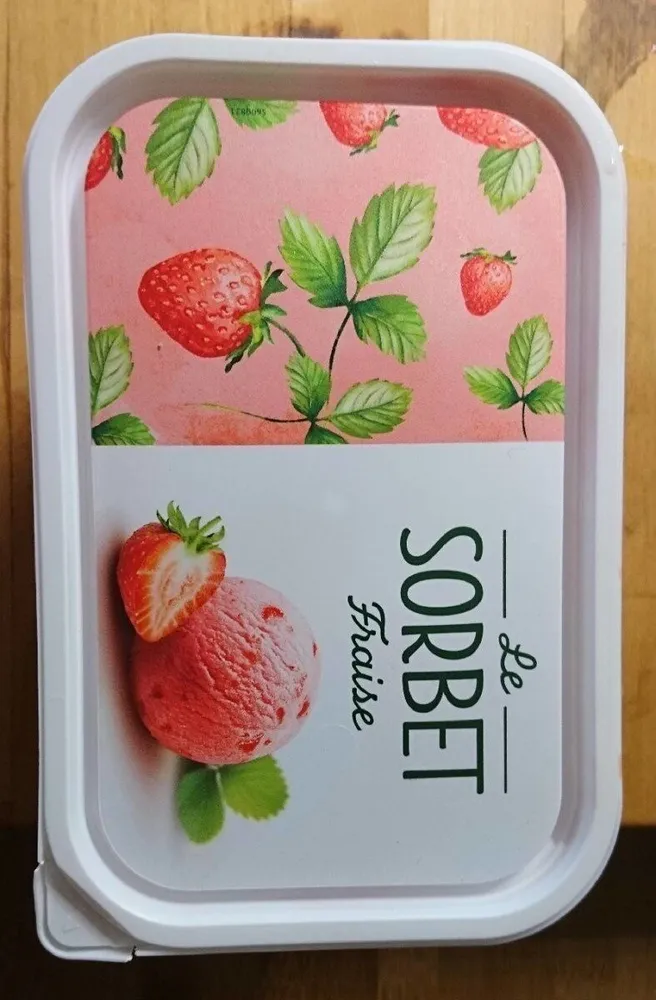 Le sorbet fraise (Vegan)