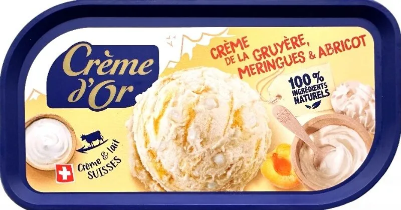 Crème de la Gruyère meringue et abricot