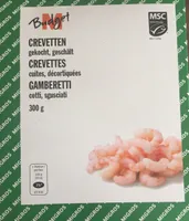 Crevettes cuites, decortiquées