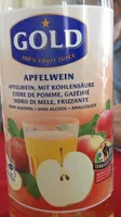 Cidre de pomme gazéifié