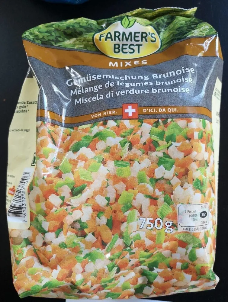 Mélange légumes brunoise