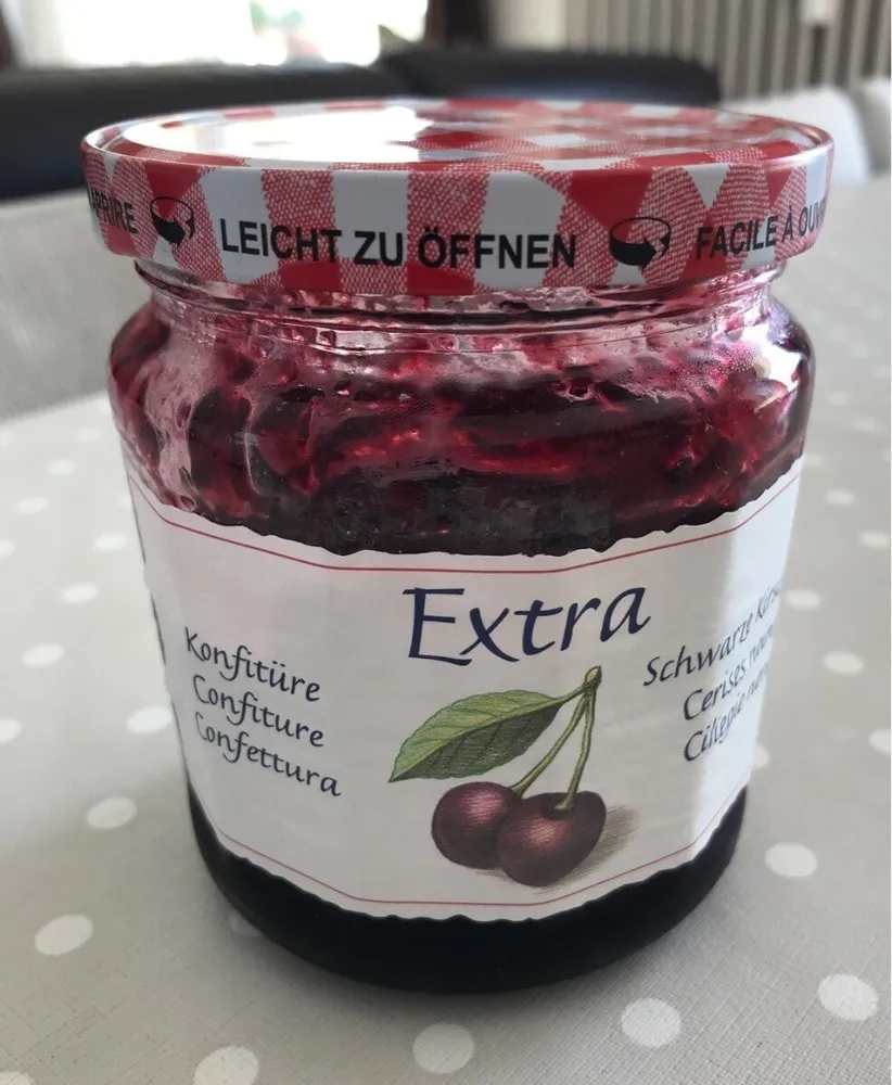 Extra Konfitüre schwarze Kirschen