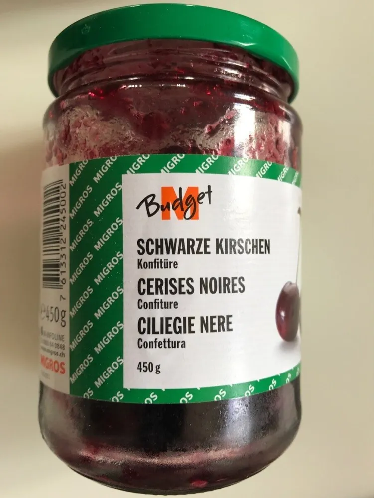 Confiture de cerises noires