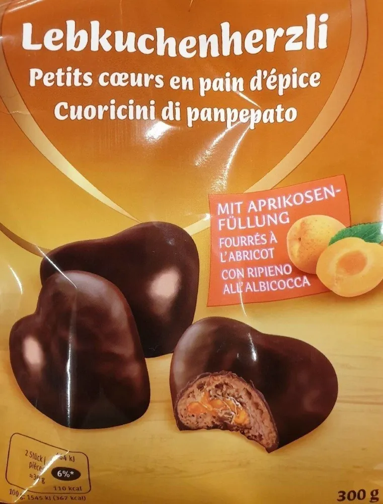 Petits cœurs en pain d'épice