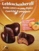 Petits cœurs en pain d'épice