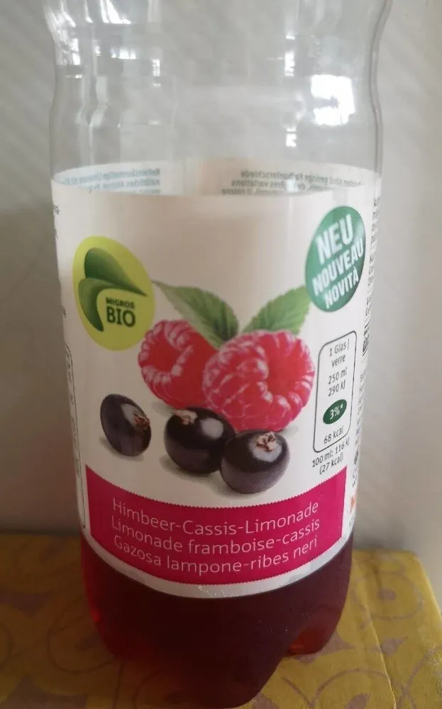 Limonade framboise-cassis