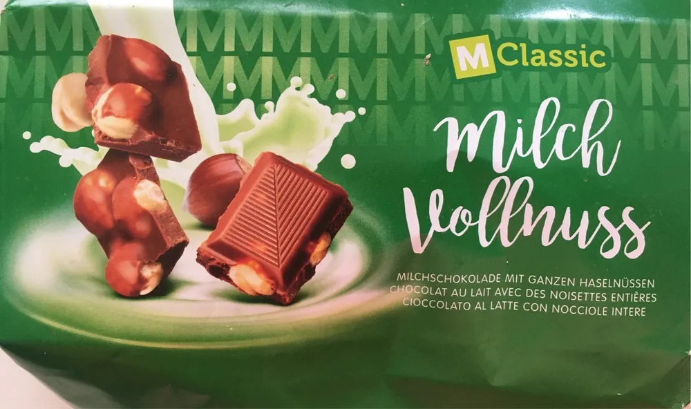 Milch Vollnuss