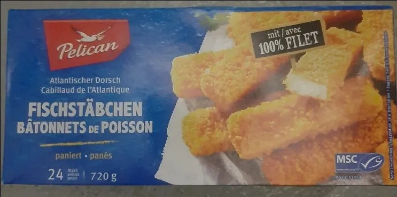 Fischstäbchen paniert