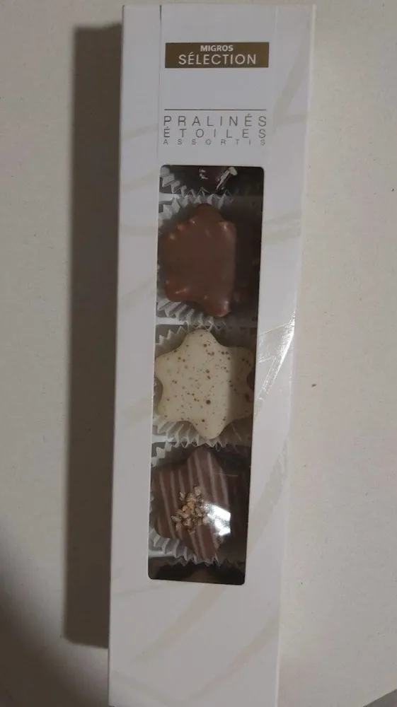 Pralinés étoiles assortis