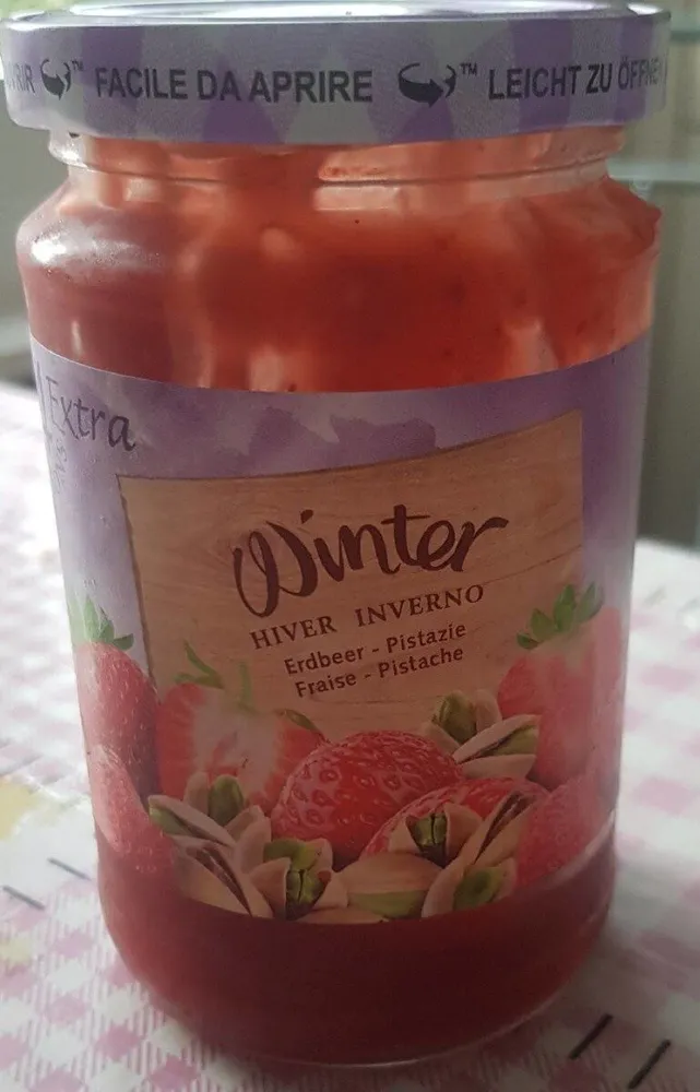 Winter confiture fraise et pistache