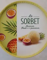 Sorbet ananas fruit de la passion