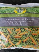 Petits pois potagers et carottes