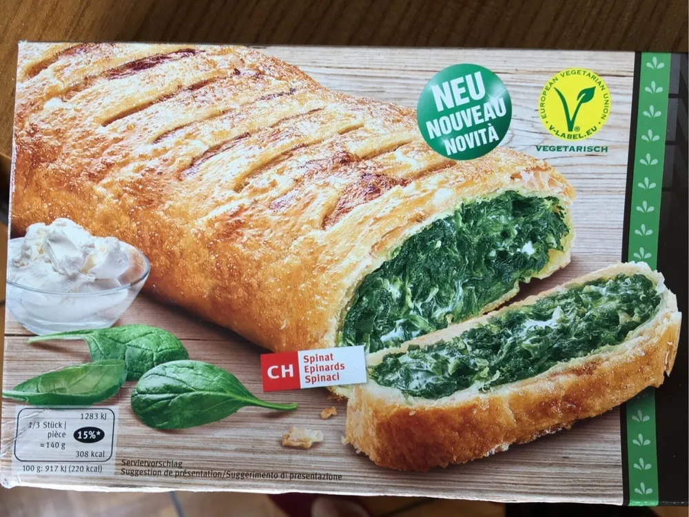 Strudel aux epinards