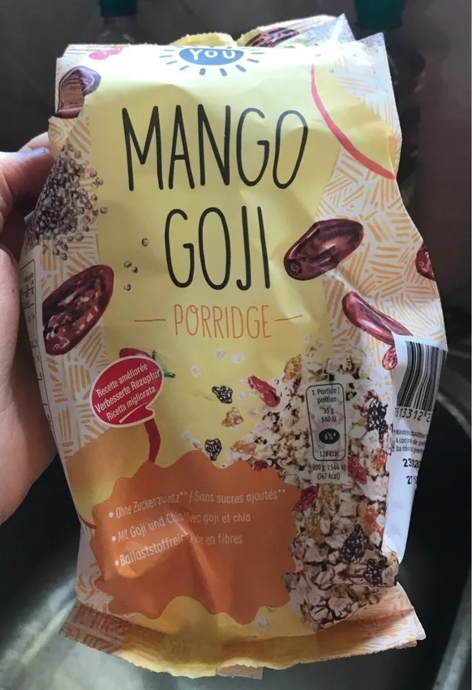 Mango Goji porridge