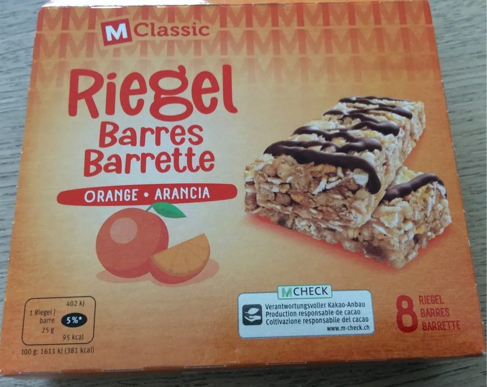 Riegel Barres orange