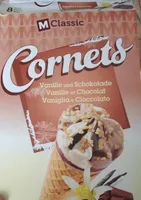 Cornets vanille et chocolat