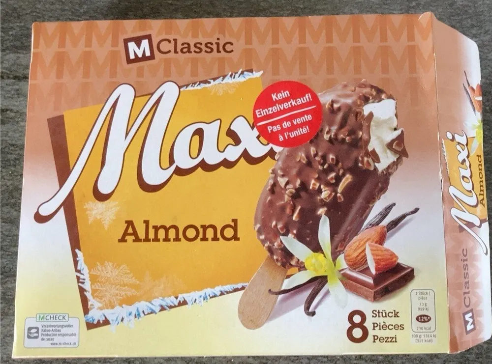 Glaces Maxi Almond