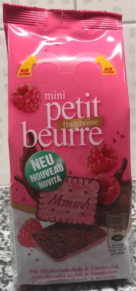 Petit beurre framboise