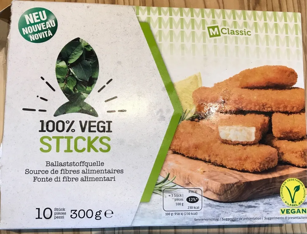 100% vegi sticks