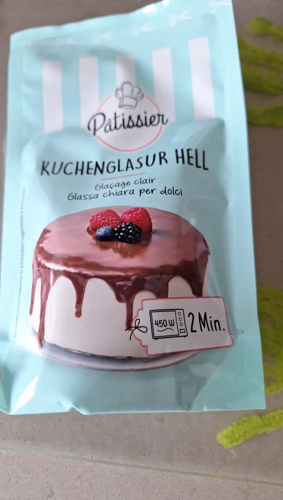 Kuchenglasur hell / Kakaohaltige Fettglasur