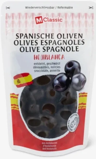 Oliven schwarz steinlos