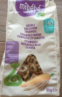 Triangle farine complète et carotte