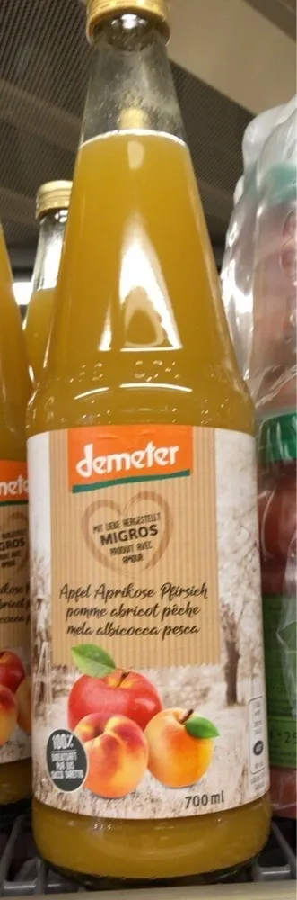 Jus de pomme abricot pêche