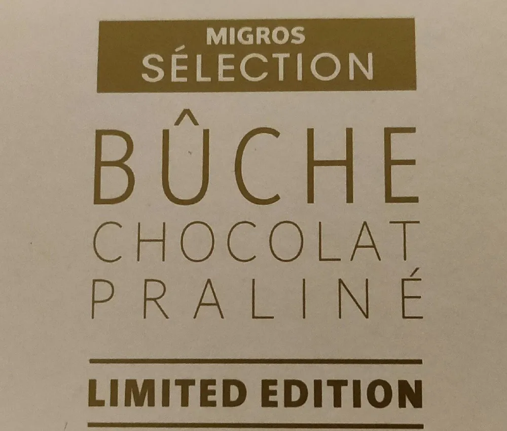 Bûche Chocolat Praliné