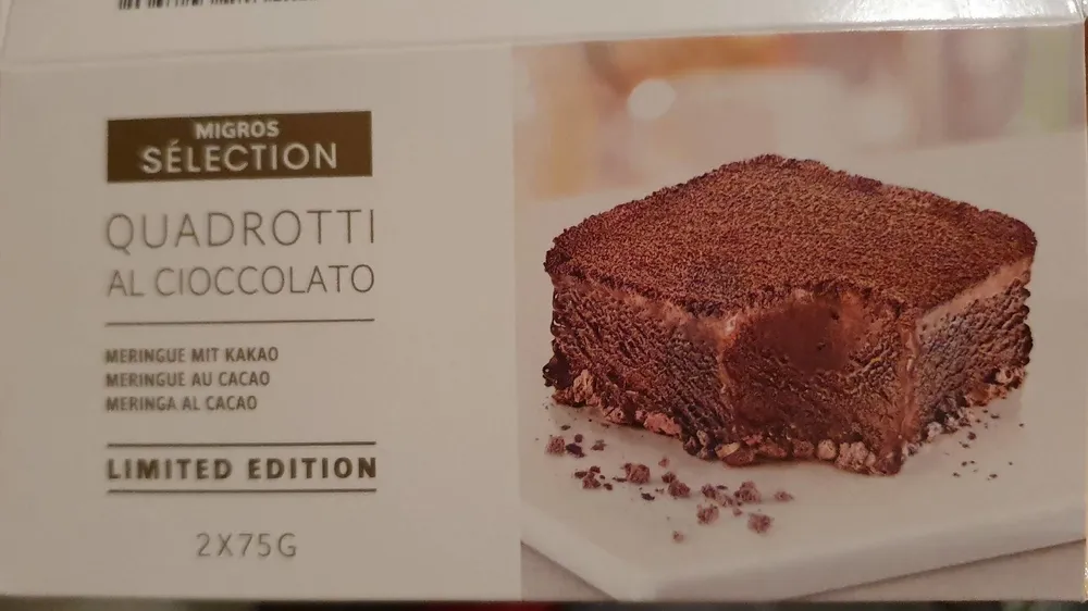 Quadrotti al cioccolato