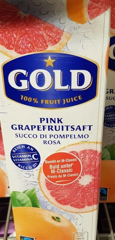 Jus de pamplemousse rose