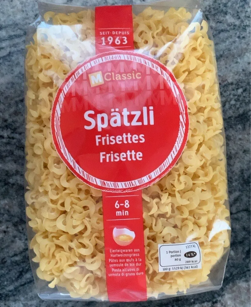 Spätzli Frisettes