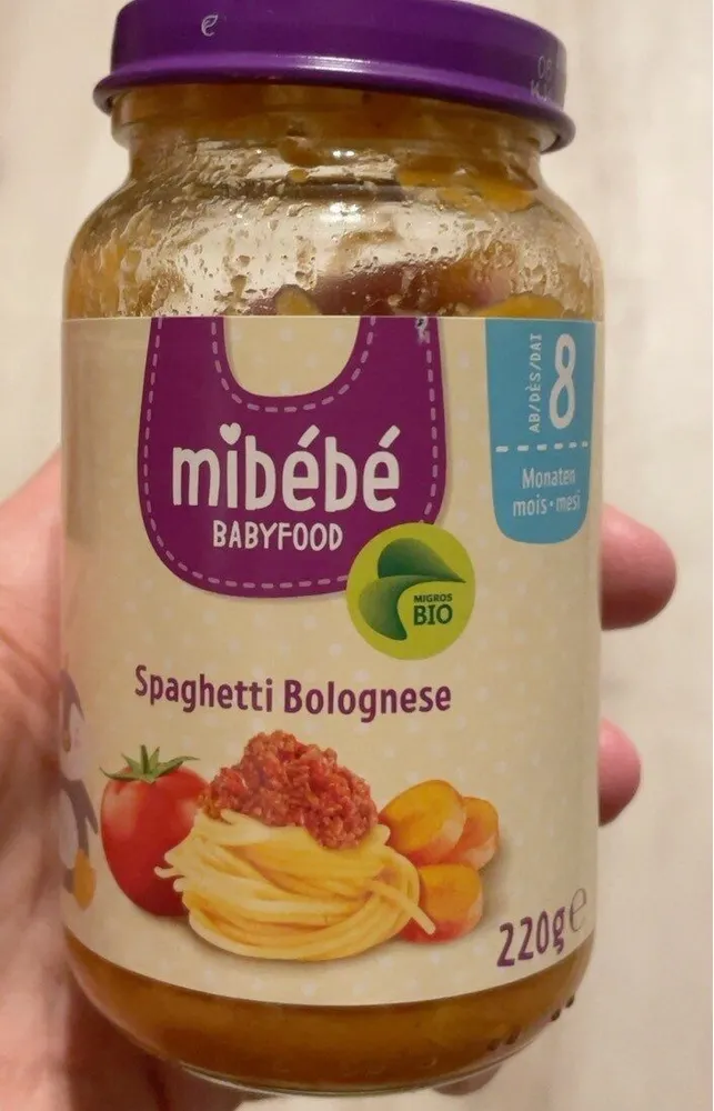 Mibébé spaghetti bolognese
