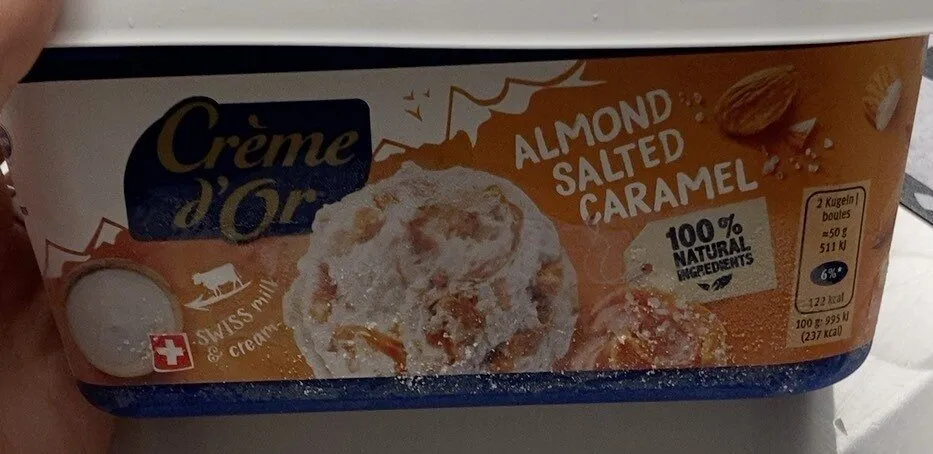 Glace caramel salee