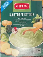 Purée de pommes de terre avec brocolis