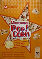 Microwwave Pop! Corn mit Butter-Geschmack (4 Beutel)